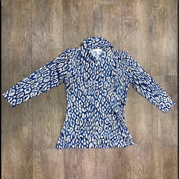 Leopard print wrap top - Picture 1 of 7